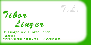 tibor linzer business card